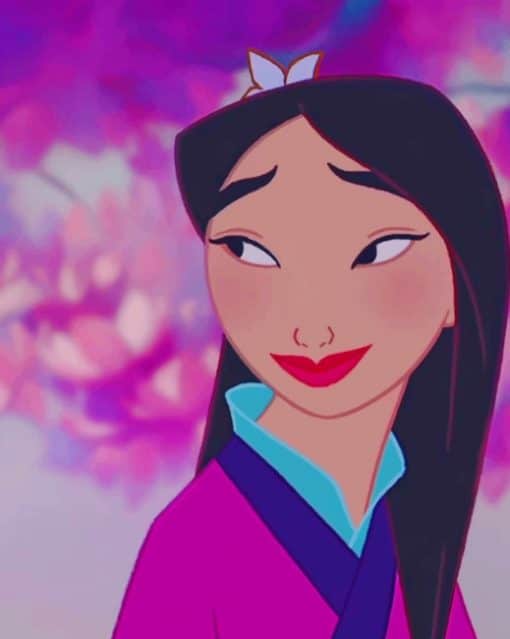 Mulan Disney Princess paint by numbers