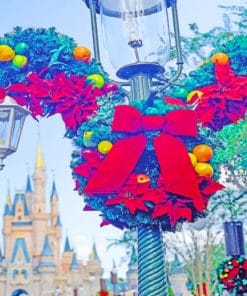 Disney World In December paint by numbers