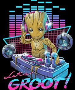 Dj Groot paint by numbers