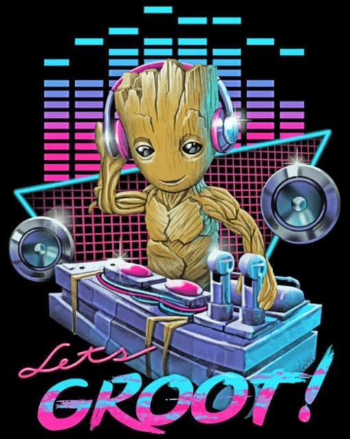 Dj Groot paint by numbers