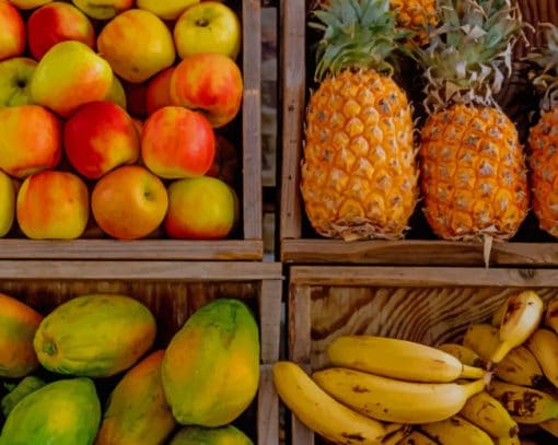 Four Trays Of Fruits paint by numbers