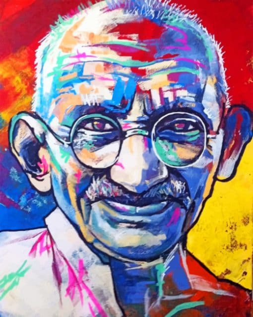 Ghandi Paint By Numbers