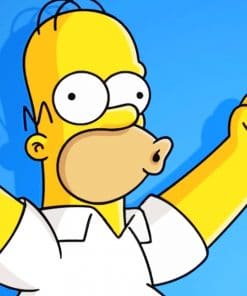Homer Simpson paint by numbers