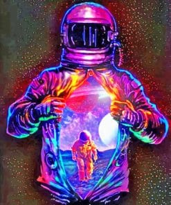 Illustration Astronaut paint by numbers