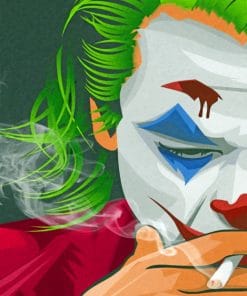 Joker In Half Face paint by numbers