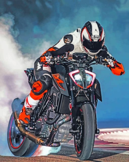 Ktm Duke Rider paint by numbers