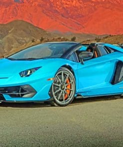 Lamborghini Aventador paint By Numbers