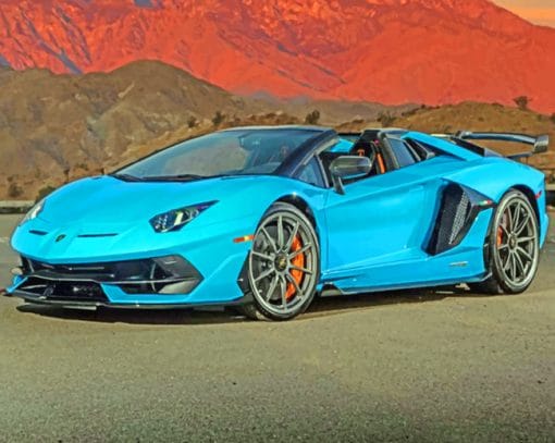 Lamborghini Aventador paint By Numbers