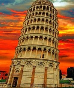 Leaning Tower of Pisa paint By Numbers