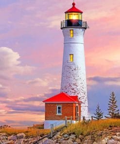 Light House In Michigan paint by numbers