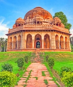 Lodhi Garden Delhi paint by numbers