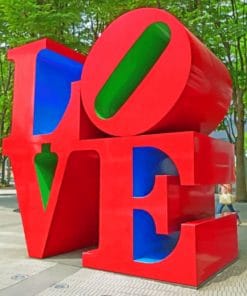 Love Sculpture paint by numbers