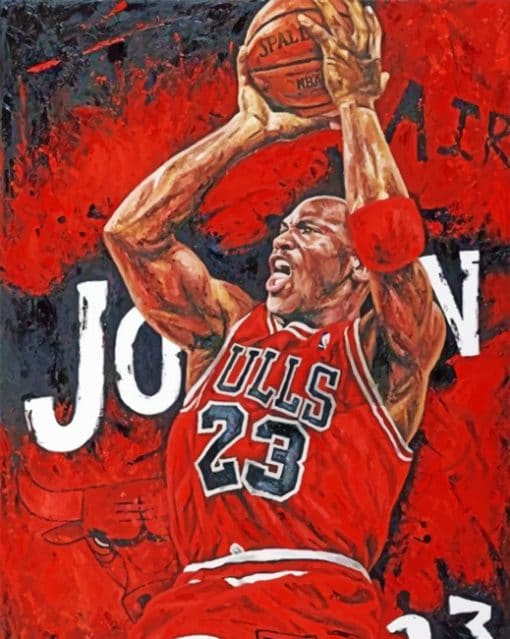 Michael Jordan Player paint by numbers