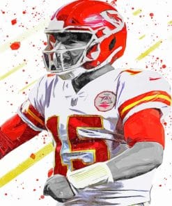 Patrick Mahomes paint by numbers