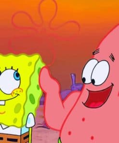 Patrick And Sponge Bob paint by numbers