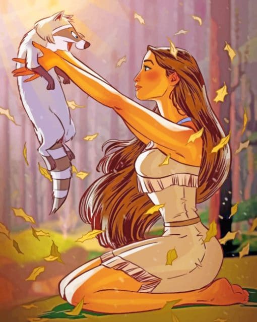 Pocahontas Disney paint by numbers