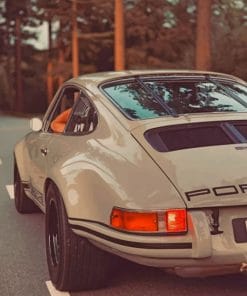 Porsche 911 Beige Paint by numbers