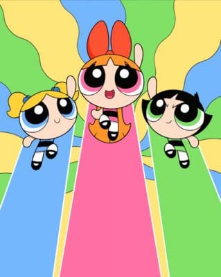 Powerpuff Girls paint by numbers