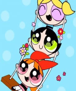 Powerpuff Girls paint By Numbers