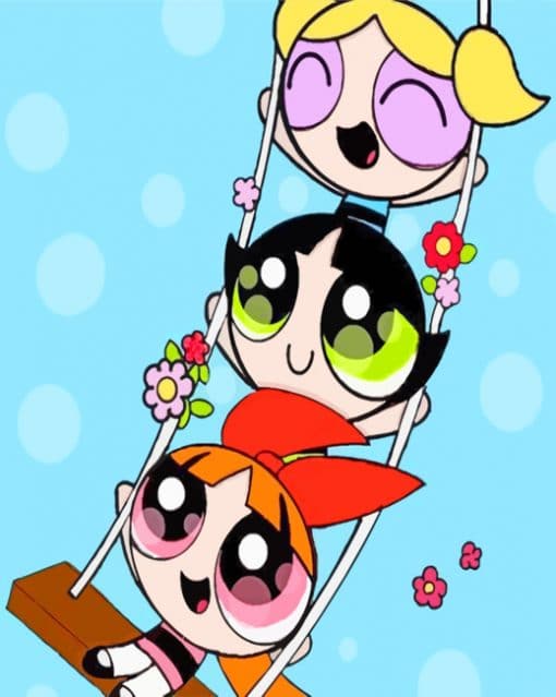 Powerpuff Girls paint By Numbers