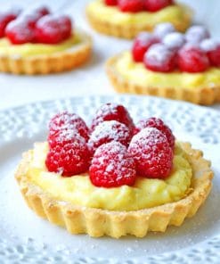 Raspberry Vanilla Cream Tarts Paint by numbers