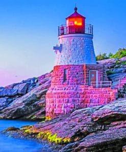 Rhode Island Lighthouse paint by numbers