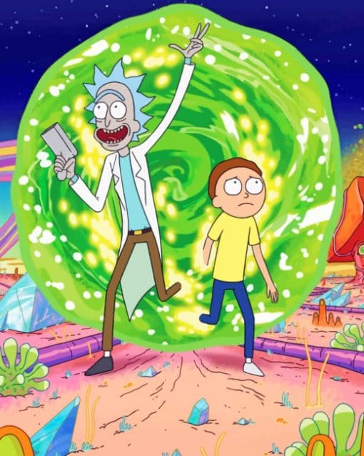 Rick And Morty paint by numbers