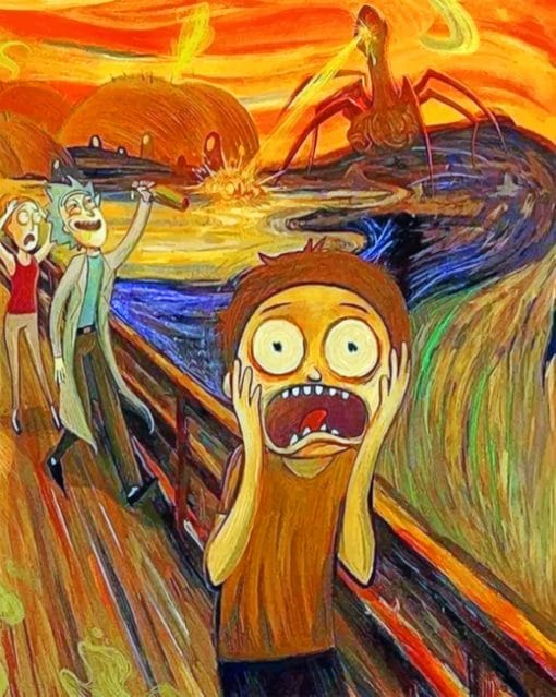 Rick And Morty paint by numbers