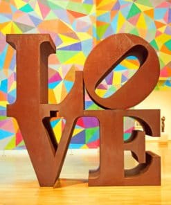 Robert Indiana Artist Love paint by numbers