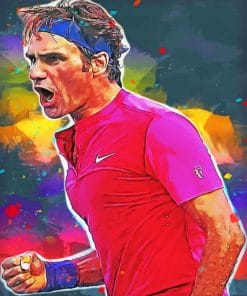 Roger Federer Art paint by numbers