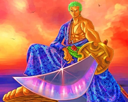 Roronoa Zoro Luffy paint by numbers