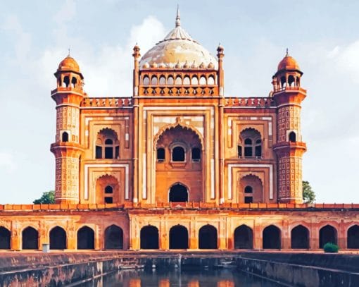 Safdarjung Tomb India paint by numbers