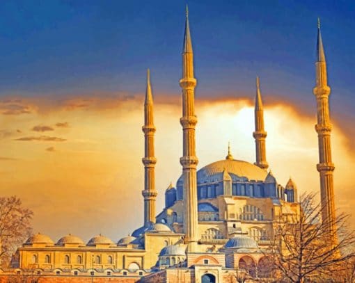 selimiye mosque turkey paint by numbers