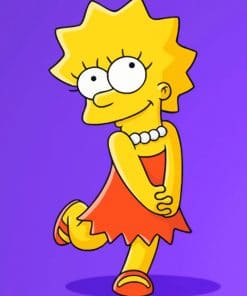 Lisa Simpson paint by numbers