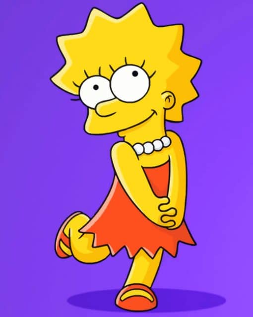 Lisa Simpson paint by numbers