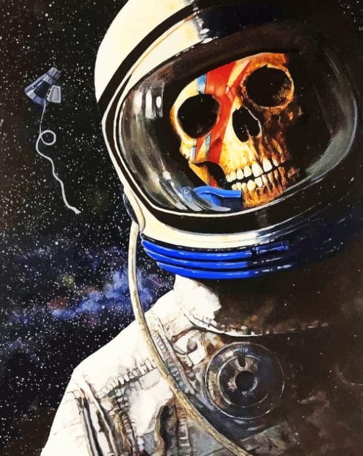 Skeleton In Space paint by numbers