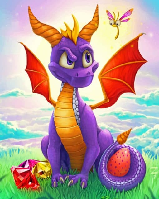 Spyro The Dragon Remastered paint By Numbers