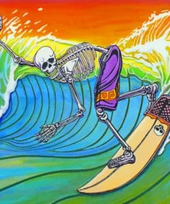 Surfer Skull paint by numbers