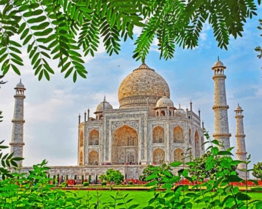 taj mahal Agra paint by number