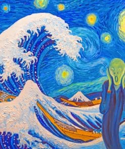 The Great Wave Of Kanagawa paint by numbers