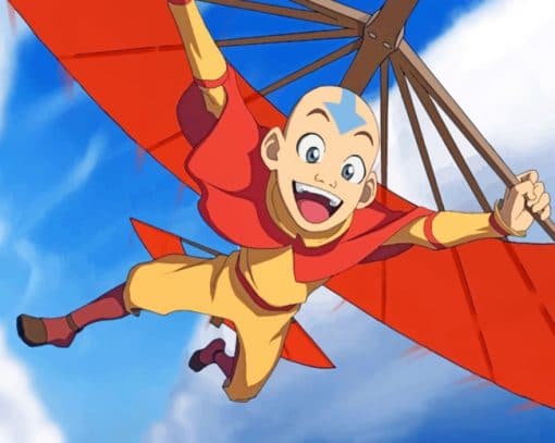 The Last Airbender Aang paint by numbers