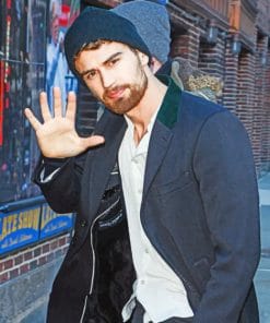 Theo James paint by numbers