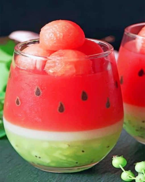 Watermelon Glass Paint by numbers