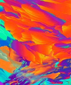 Colorful Abstract paint By Numbers