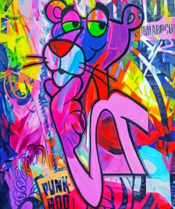 Pink Panther Art Paint By Numbers