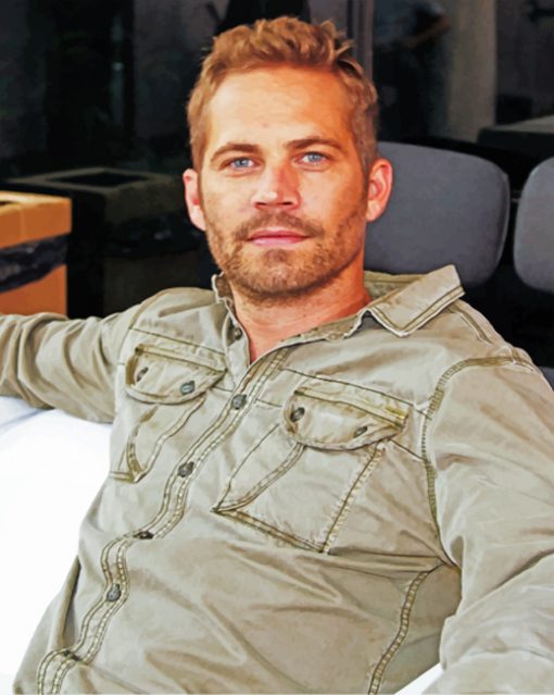 Paul William Walker paint By Numbers