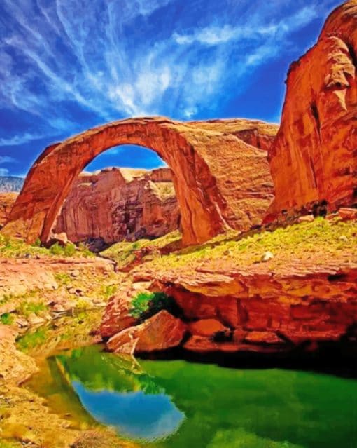 Rainbow Bridge paint By Numbers