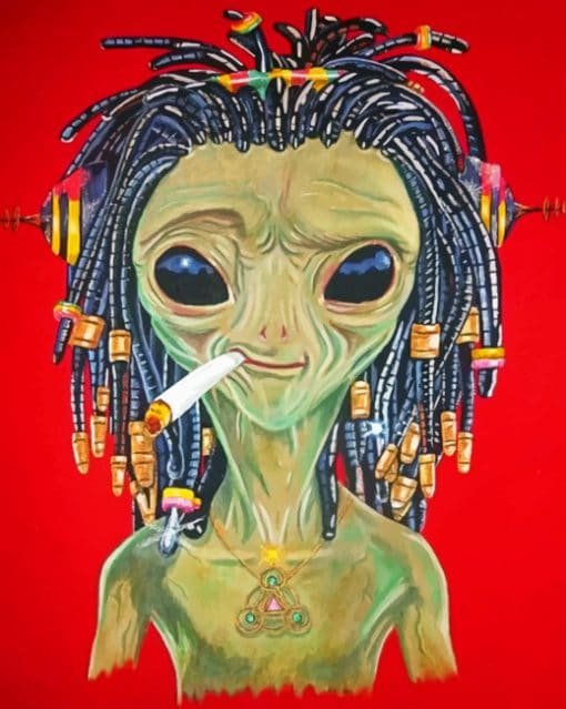 Stoner Alien paint By Numbers