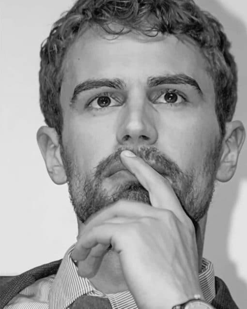 Theo James paint by numbers