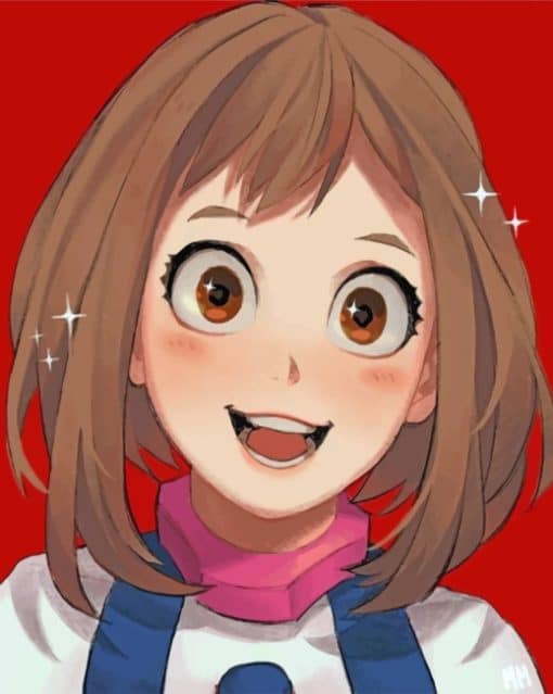 Uraraka Ochako paint by numbers